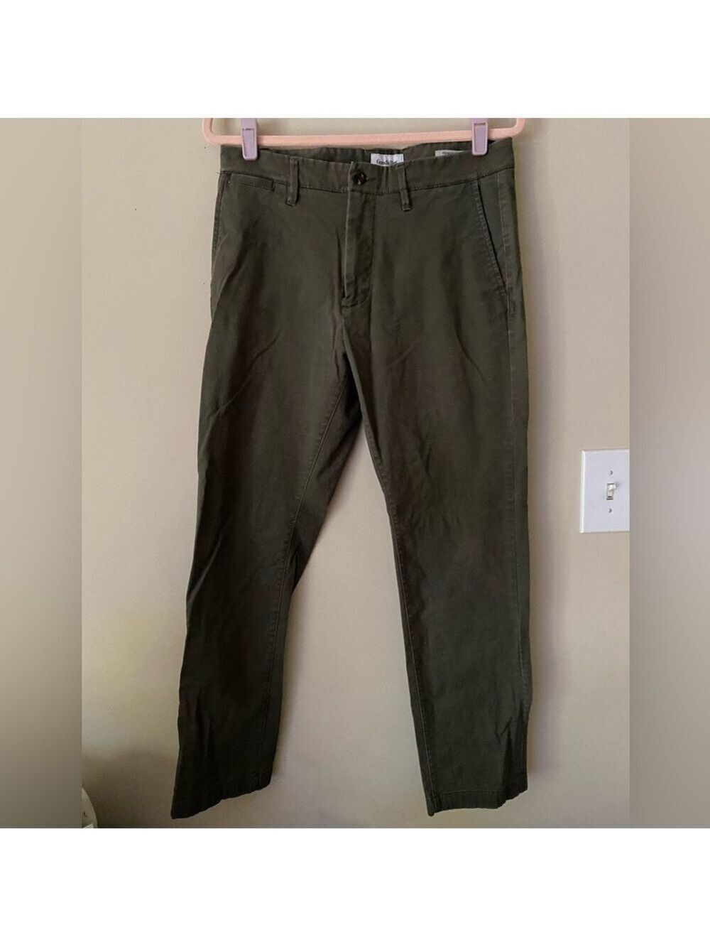 Goodfellow Henne Olive Green Men's Chino Pants 32x30